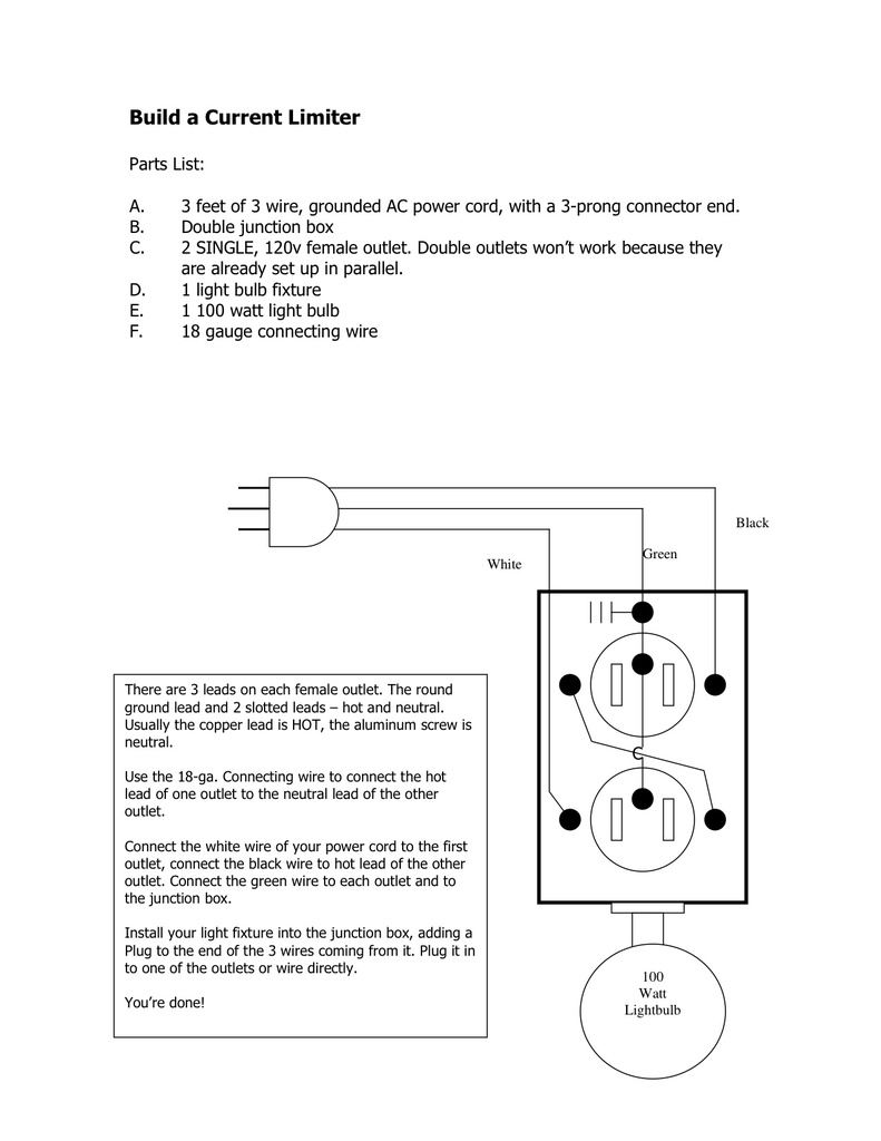 Light Bulb Current Limiter Schematic