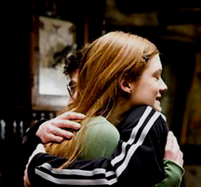The Weasleys were excited to see Harry in their house, and the three friends 