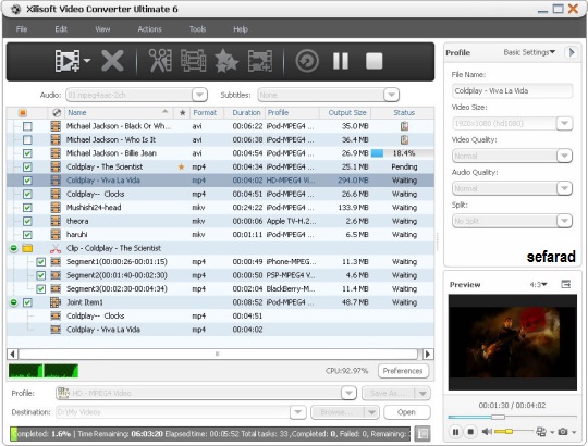 Xilisoft Video Converter Platinum 6.0.14.1231 Portable