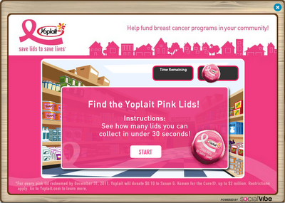 8379549 Sponsored Link: Yoplait Breast Cancer Awareness & 3 Free Farm Cash!