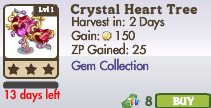 8542389 Limited Edition Gem Collection Trees: Crystal Heart Tree, Crystal Apple & Crystal Banana!