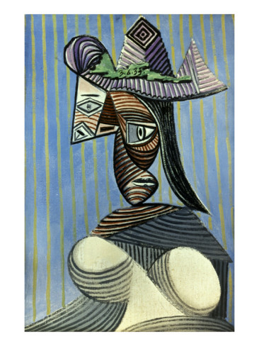 pablo-picasso-picasso-woman-hat-1939 Picasso Vase 