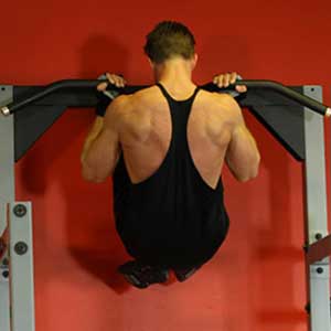 body curl forward chinup - 