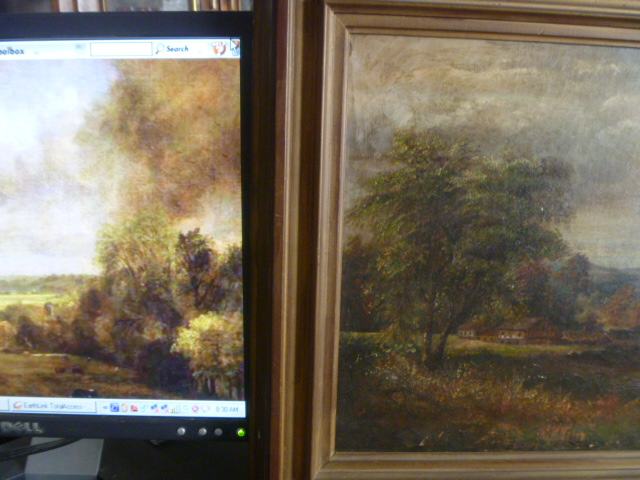 Technique Comparison John Constable Painting (1776-1837) Oil on Canvas