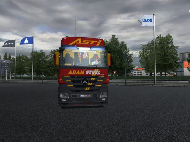 gts Mercedes Actros MP3 + int AdamSteel by RockweL GTS TRUCK'S