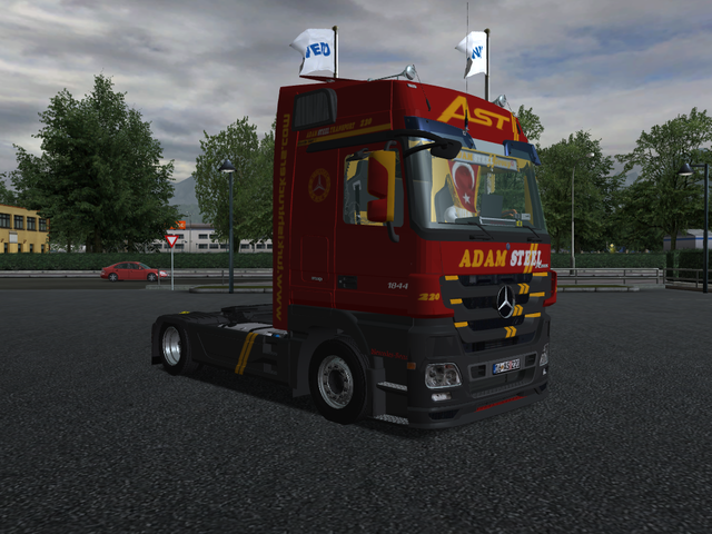 gts Mercedes Actros MP3 + int AdamSteel by RockweL GTS TRUCK'S