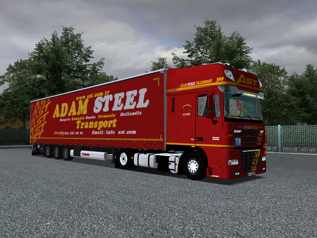 gts Daf XF 105 Mega + int + Krone trailer AdamStee GTS COMBO'S