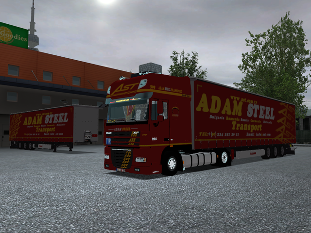 gts Daf XF 105 Mega + int + Krone trailer AdamStee GTS COMBO'S