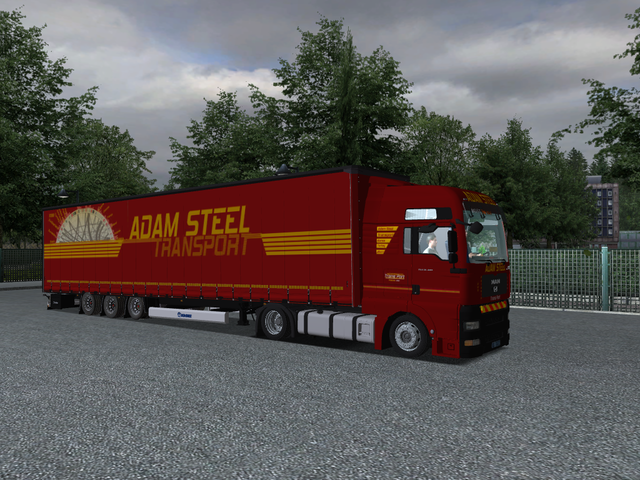 gts Man TGA XXL + int + Krone trailer AdamSteel by GTS COMBO'S