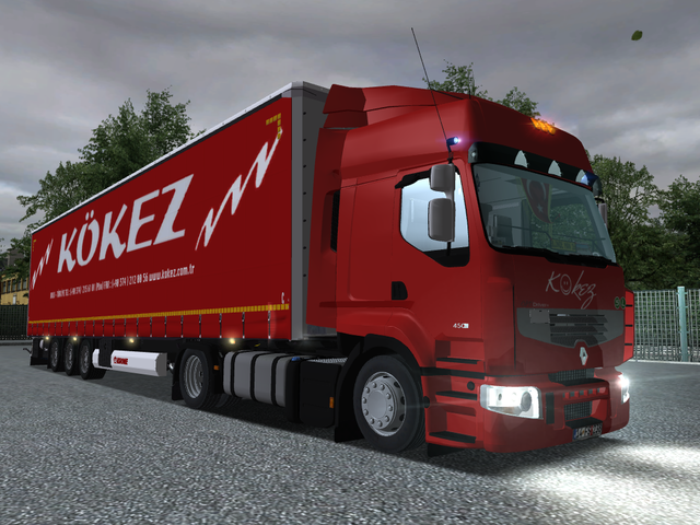 gts Renault Premium II DXI 450 + Krone trailer KOK GTS COMBO'S