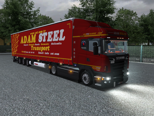 gts Scania R500 Highline + Krone trailer AdamSteel GTS COMBO'S