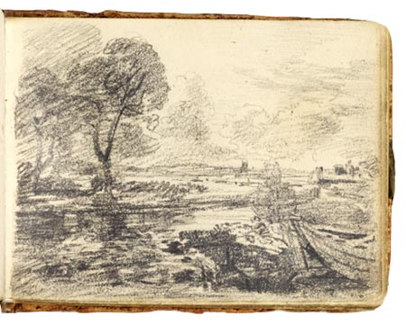 View on the Stour. ConstableSketchbook John Constable Painting (1776-1837) Oil on Canvas