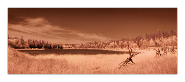 70mile House Pano Infrared photography