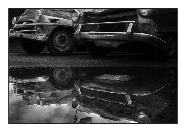 Old Car Reflections British Columbia Canada