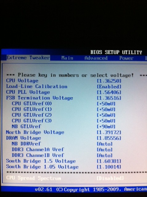 BIOS Volt Rampage775 - 