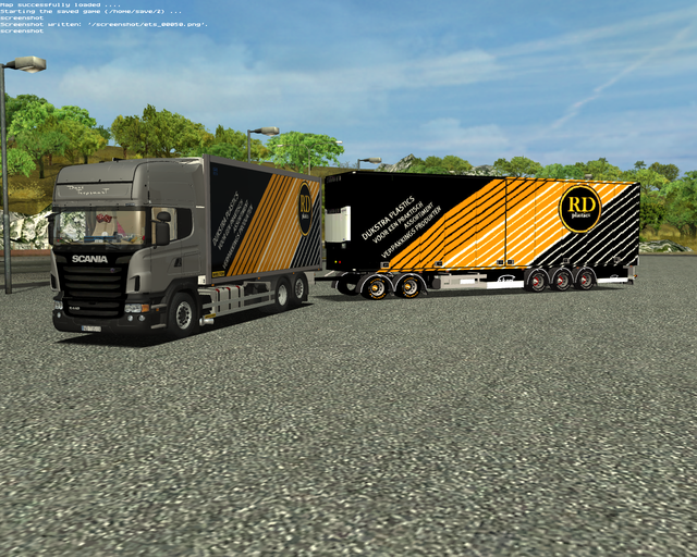 ets Scania BDF + LZV trailer DIJKSTRA Plastics Haa ETS COMBO'S