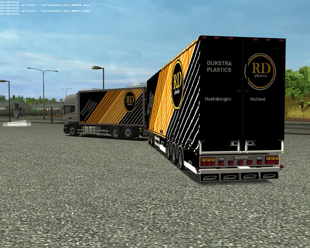 ets Scania BDF + LZV trailer DIJKSTRA Plastics Haa ETS COMBO'S