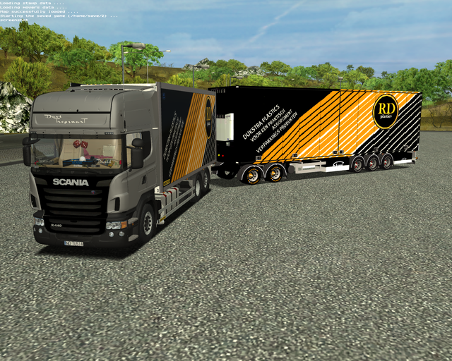 ets Scania BDF + LZV trailer DIJKSTRA Plastics Haa ETS COMBO'S