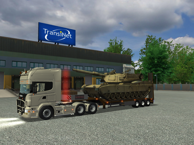 ets Scania R500 v8 6x4 + trailer met Tank verv sc  ETS COMBO'S