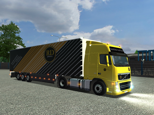 ets Volvo FH16 580 + Ekeri trailer DIJKSTRA Plasti ETS COMBO'S