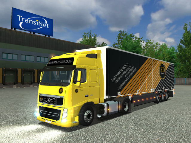 ets Volvo FH16 580 + Ekeri trailer DIJKSTRA Plasti ETS COMBO'S