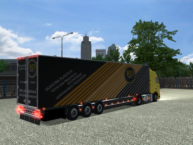 ets Volvo FH16 580 + Ekeri trailer DIJKSTRA Plasti ETS COMBO'S