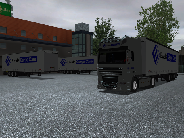 gts Daf XF105 + Krone trailer Ewals Cargo Care ver GTS COMBO'S