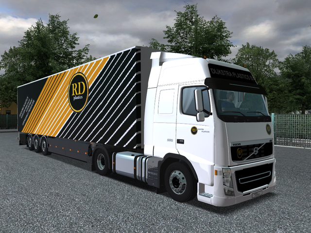 gts Volvo FH16 580 + Ekeri trailer DIJKSTRA Plasti GTS COMBO'S