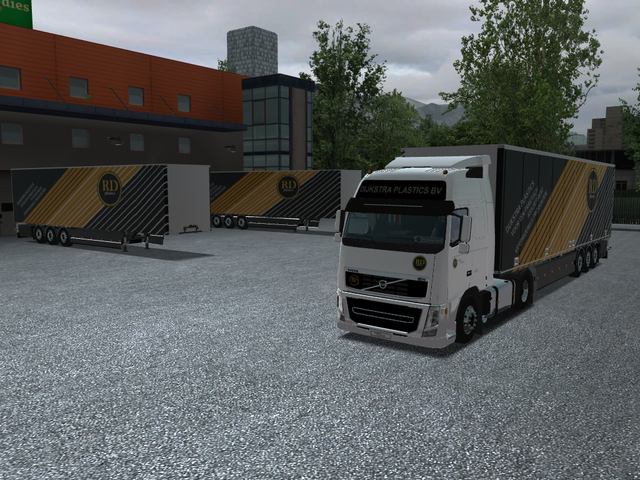 gts Volvo FH16 580 + Ekeri trailer DIJKSTRA Plasti GTS COMBO'S