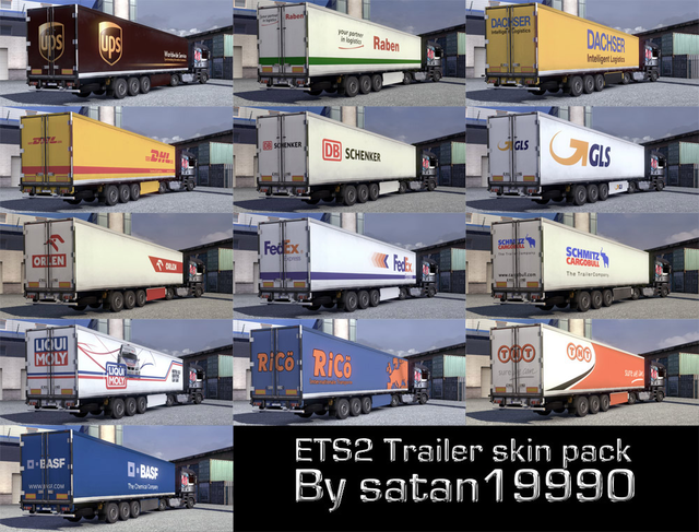 ets2 Skin Pack v1.0 by satan19990 ets2 trailers