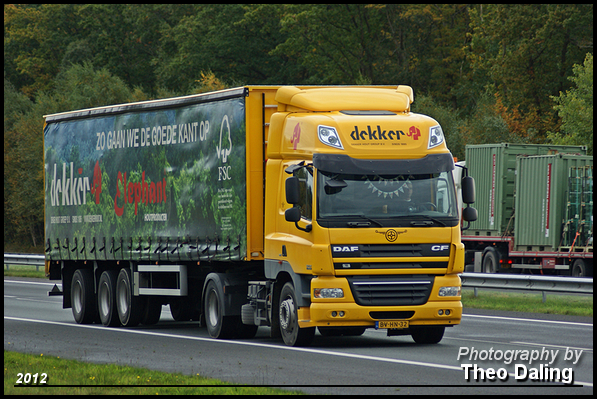 Dekker Hout Groep  BV-HN-32 Daf 2012