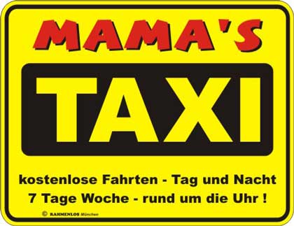 blechschild-mama-s-taxi-fun-schild - 