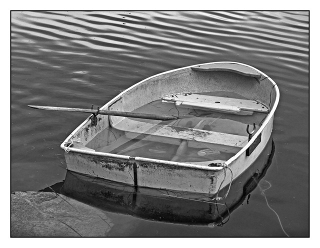 Comox Docks Morning 04 Black & White and Sepia
