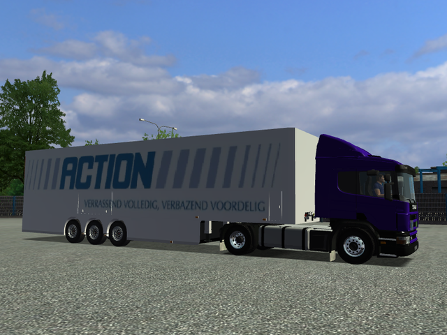 ets Scania P340 + Jumbo Action Trailer ETS COMBO'S