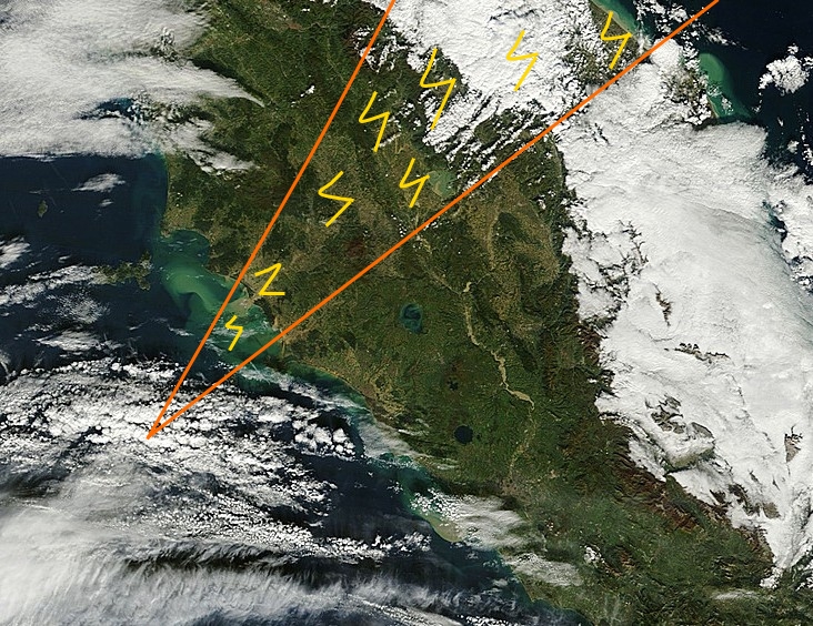 foto satellitare alluvione 11-13 novembre 2012 - 