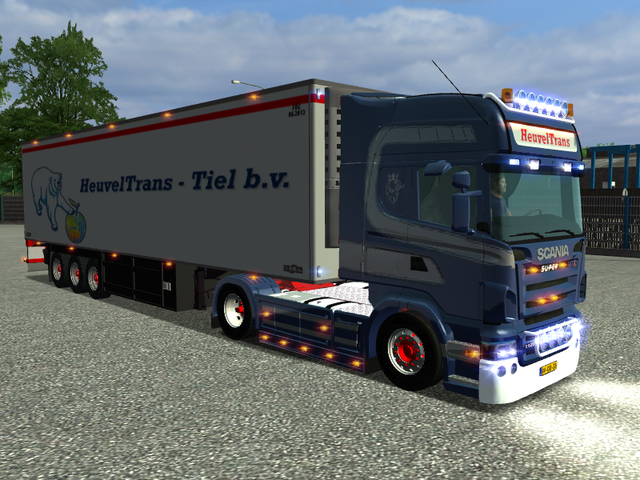 ets Scania R620 + Chereau trailer Heuveltrans Tiel ETS COMBO'S