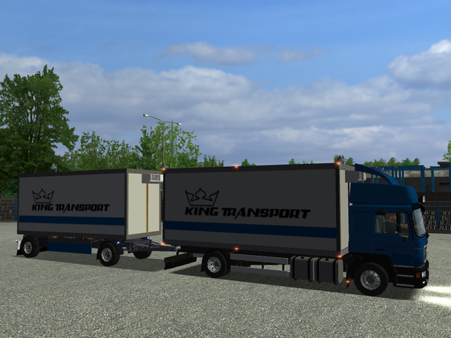 ets Man F2000 BDF + Schmitz aanhanger King Transpo  ETS & GTS