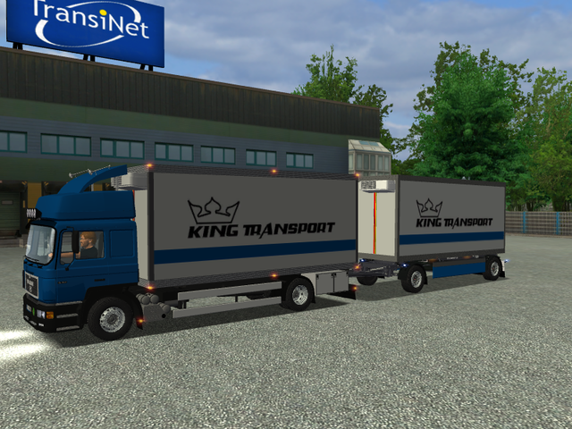 ets Man F2000 BDF + Schmitz aanhanger King Transpo  ETS & GTS