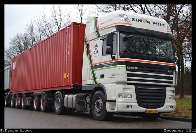 BZ-PG-44 DAF XF105 Simon Post3-BorderMaker 1e kerstdag