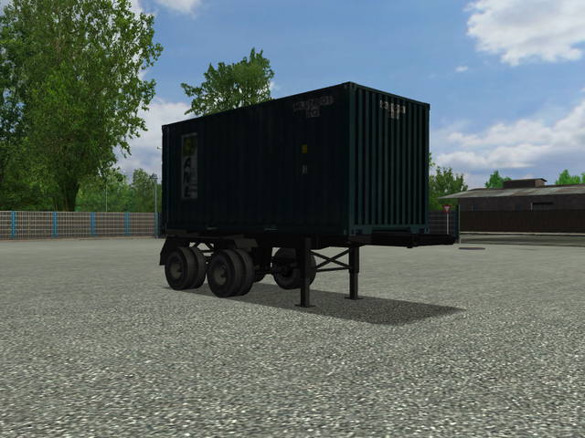 ets kleine 2 asser container trailer verv containe trailers 2 axxis