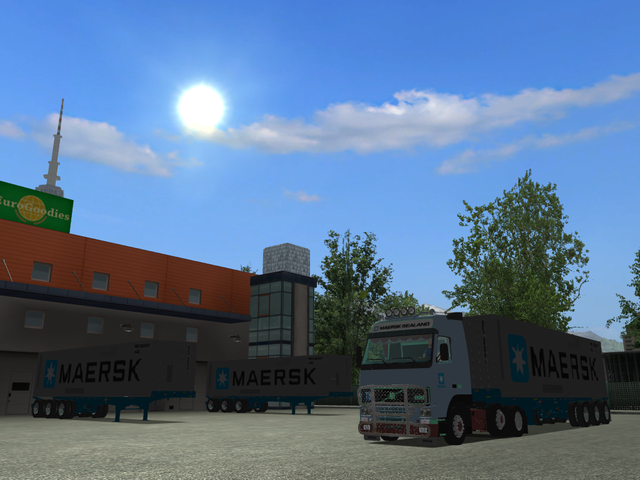 gts Volvo FH12 Maersk 2 + container trailer by Vol GTS COMBO'S