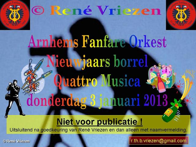 R.Th.B.Vriezen 2013 01 03 0000 Arnhems Fanfare Orkest Nieuwjaars Borrel donderdag 3 januari 2013