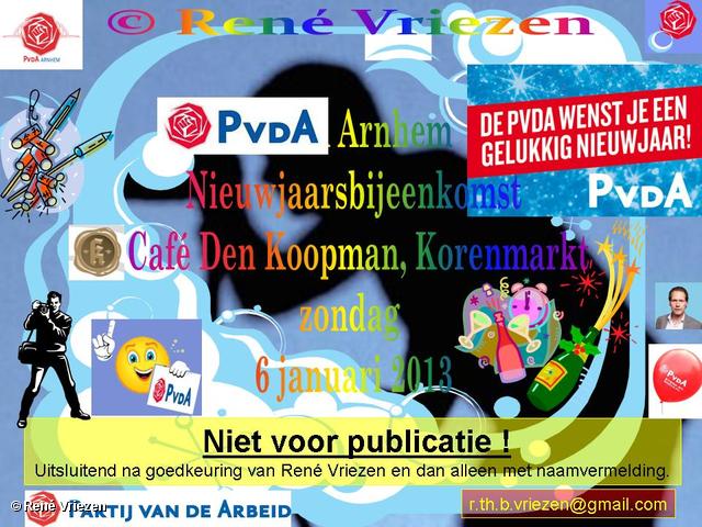 R.Th.B.Vriezen 2013 01 06 0000 PvdA Arnhem Nieuwjaarsborrel zondag 6 januari 2013