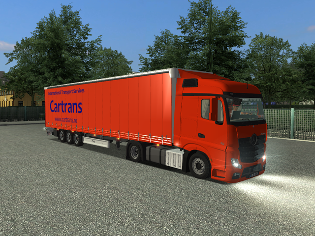 gts Mercedes Actros MP4 + trailer Cartrans by Carl GTS COMBO'S