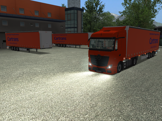 gts Mercedes Actros MP4 + trailer Cartrans by Carl GTS COMBO'S