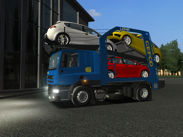 gts Daf CF GEFCO met Seat Leon Cupra by RockweLL 1 GTS COMBO'S