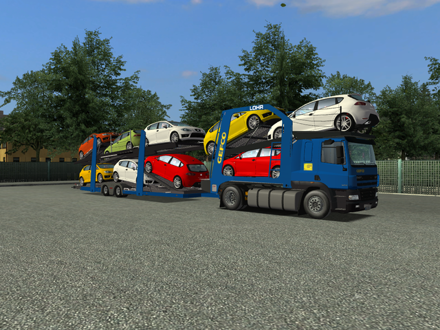 gts Daf CF GEFCO met Seat Leon Cuprs by RockweLL 2 GTS COMBO'S