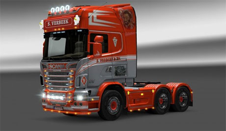 ets2 Scania RS S Verbeek Silber by Ryan ets2 Truck's