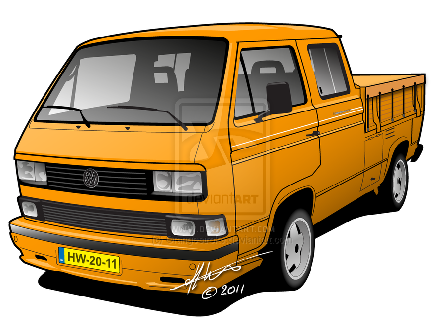 vw t3 crewcab pickup by orangestroke-d41ofas - 