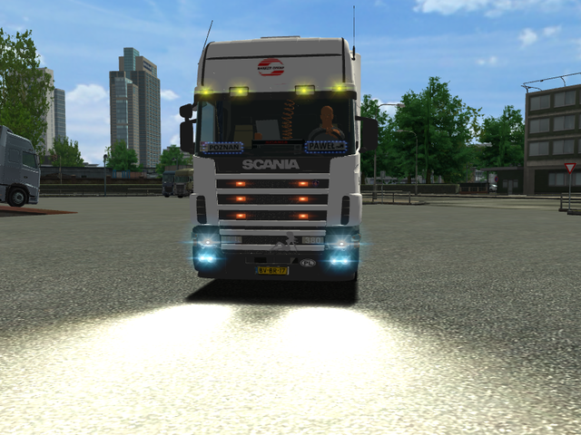 ets Scania 114L + Krone Coolliner Broersma Logisti ETS COMBO'S